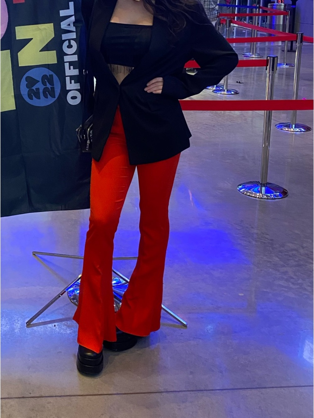 River Island Flared Petite Pants Red Slim Flared Trousers